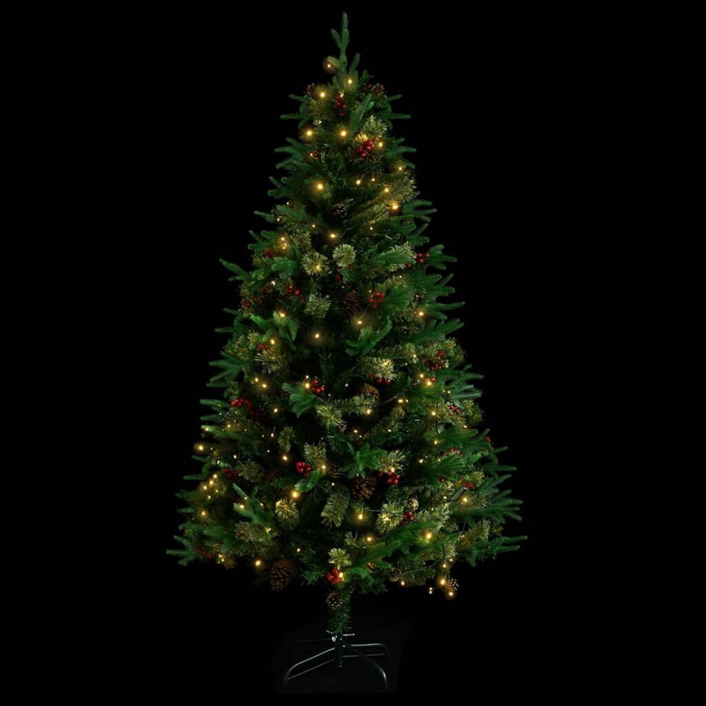 Kalėdinė eglutė su LED ir kankorėžiais 1.95 m hind ja info | Kunstkuused | kaup24.ee