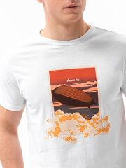 Мужская футболка с принтом Ombre S1434 Airship цена и информация | Meeste T-särgid | kaup24.ee
