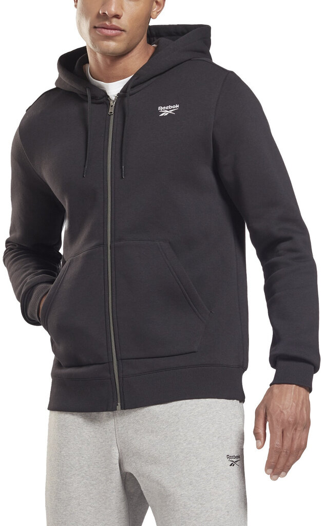 Rebook Džemprid Ri Fleece Fz Hoodie Black GR9206/L цена и информация | Meeste pusad | kaup24.ee