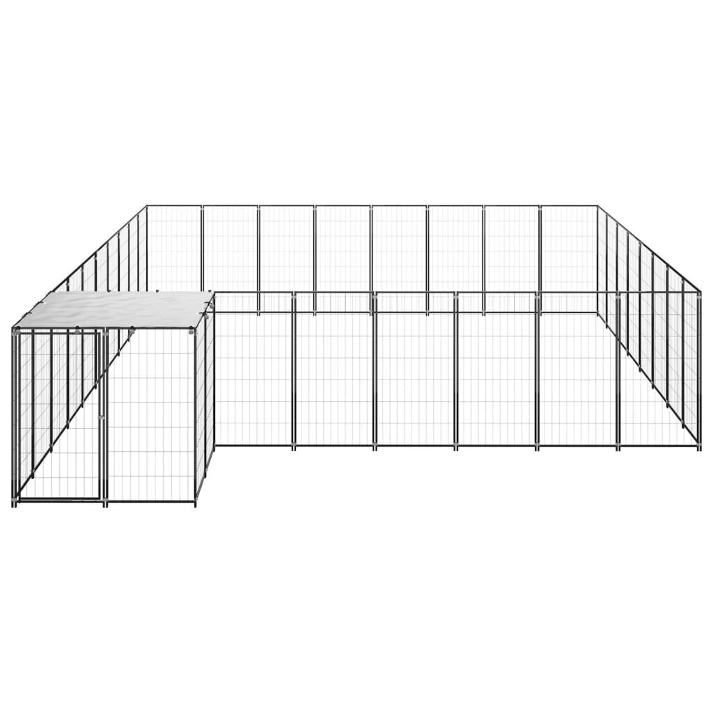 Koerte aedik, must, 20,57 m², teras hind ja info | Pesad, padjad | kaup24.ee