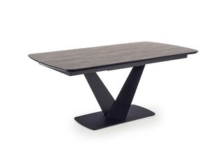Раскладной стол Halmar Vinston, серый/черный цена и информация | Кухонные и обеденные столы | kaup24.ee