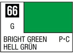 Краска Mr.Hobby - Mr.Color C-066 Bright Green, 10 мл цена и информация | Принадлежности для рисования, лепки | kaup24.ee