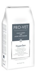 HyperSen 3kg- Pro Vet. Kassidele. Veterinaartoit on eriotstarbeline toit toidutundlikkuse ja atoopia korral. hind ja info | Kuivtoit kassidele | kaup24.ee