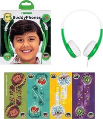 BuddyPhones 3+ Connect 85 Green hind ja info | Kõrvaklapid | kaup24.ee