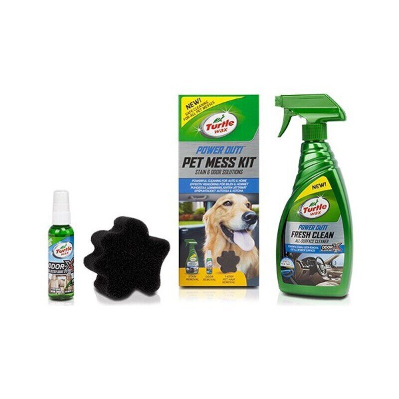 Puhastuskomplekt Turtle Wax TW53055 Power Out Pet Mess (3 tk) цена и информация | Autokeemia | kaup24.ee