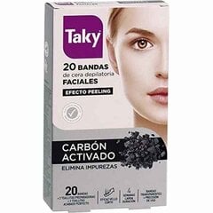 Полоски для депиляции для лица Carbón Activado Taky, 20 шт. цена и информация | Средства для депиляции | kaup24.ee