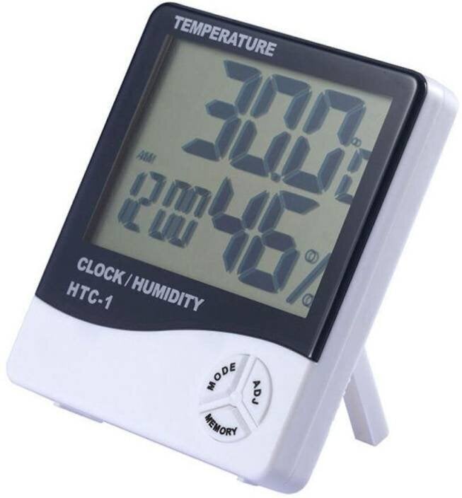 Hügromeeter, digitaalne kell, termomeeter, Hygromeeter thermometer hind ja info | Ilmajaamad, termomeetrid | kaup24.ee