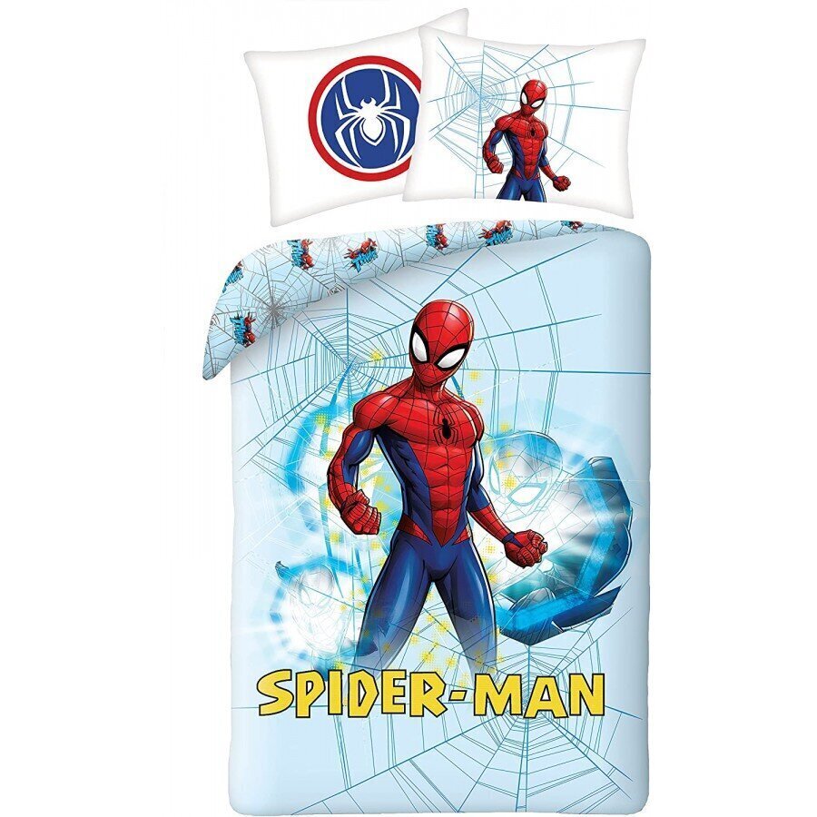 Laste voodipesukomplekt Spiderman 140x200, 2-osaline цена и информация | Beebide ja laste voodipesu | kaup24.ee
