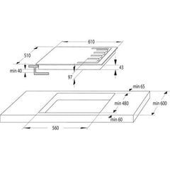 Варочная поверхность Gorenje GT641KB цена и информация | Варочные поверхности | kaup24.ee