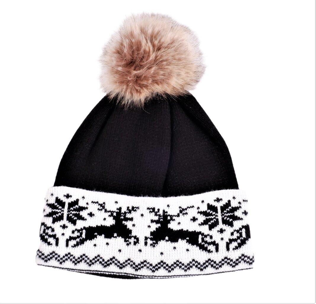 Müts, universaalne, musta/valge värvi hind ja info | Naiste mütsid ja peapaelad | kaup24.ee