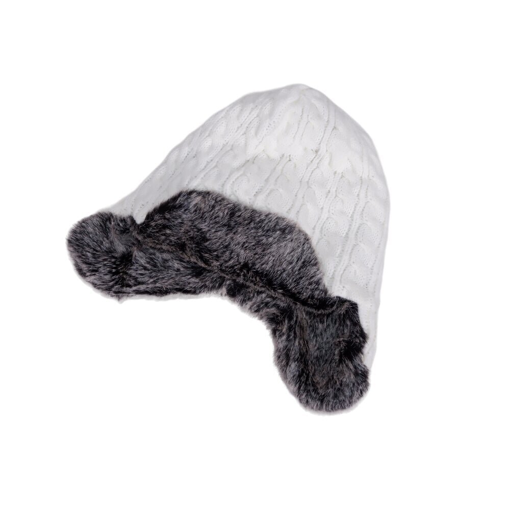 Villane müts, valge värvi цена и информация | Naiste mütsid ja peapaelad | kaup24.ee