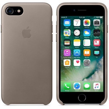 Nahast ümbris Apple iPhone 7, Hall hind ja info | Telefoni kaaned, ümbrised | kaup24.ee