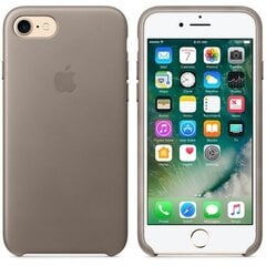 Кожаный чехол-крышка Apple iPhone 7, серый цена и информация | Чехлы для телефонов | kaup24.ee