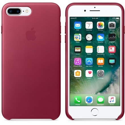 Nahast ümbris Apple iPhone 7 Plus, Helelilla hind ja info | Telefoni kaaned, ümbrised | kaup24.ee