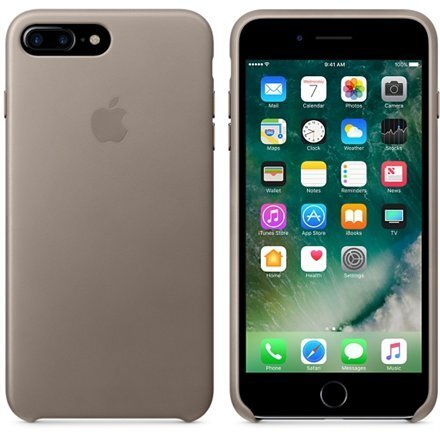 Nahast ümbris Apple iPhone 7 Plus, Helehall цена и информация | Telefoni kaaned, ümbrised | kaup24.ee