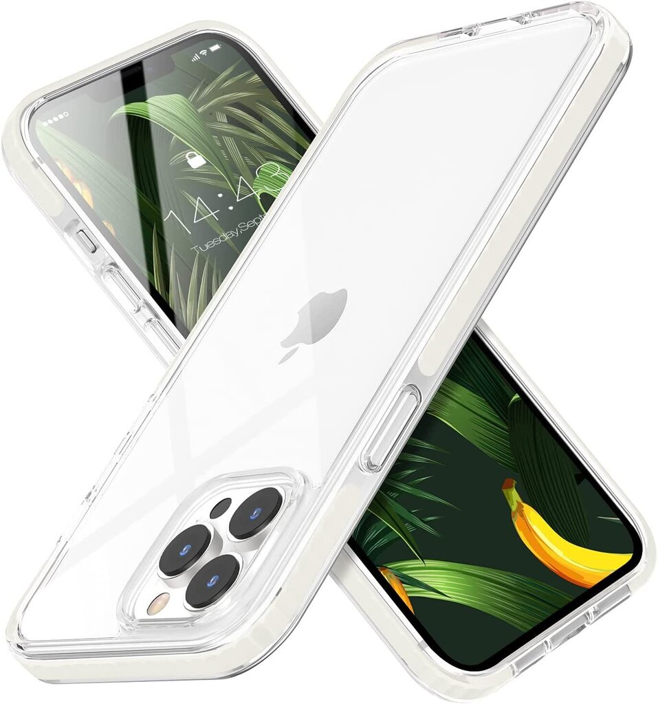 Telefoniümbris Crystal Clear Hard case integrated tempered glass Soundberry Apple iPhone 13 Pro Max hind ja info | Telefoni kaaned, ümbrised | kaup24.ee