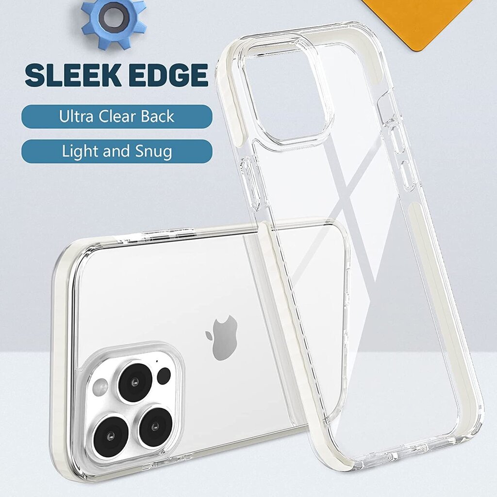 Telefoniümbris Crystal Clear Hard case integrated tempered glass Soundberry Apple iPhone 13 Pro Max hind ja info | Telefoni kaaned, ümbrised | kaup24.ee