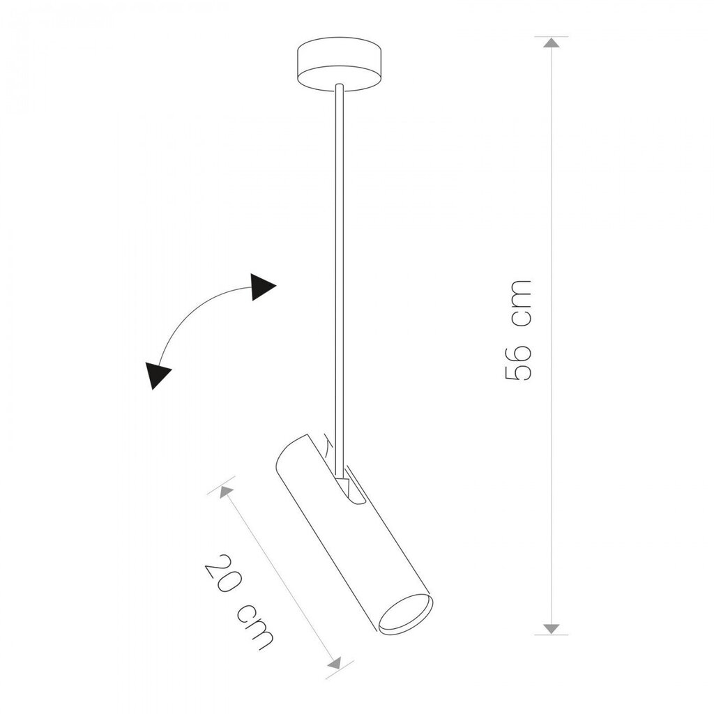 Nowodvorski Lighting rippvalgusti Eye Super Graphite I A 6495 hind ja info | Rippvalgustid | kaup24.ee