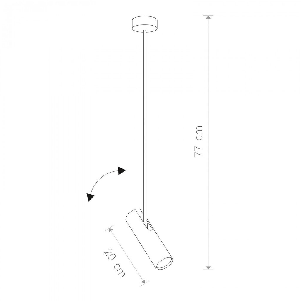 Nowodvorski Lighting rippvalgusti Eye Super Graphite I B 6496 цена и информация | Rippvalgustid | kaup24.ee