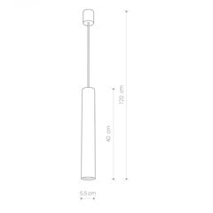 Nowodvorski Lighting rippvalgusti Eye Black I L 6841 hind ja info | Rippvalgustid | kaup24.ee