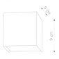 Nowodvorski Lighting seinavalgusti Cube White 5266 hind ja info | Seinavalgustid | kaup24.ee