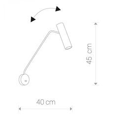 Nowodvorski Lighting настенный светильник Eye Spot Super Black I 6501 цена и информация | Настенный светильник Конусы | kaup24.ee