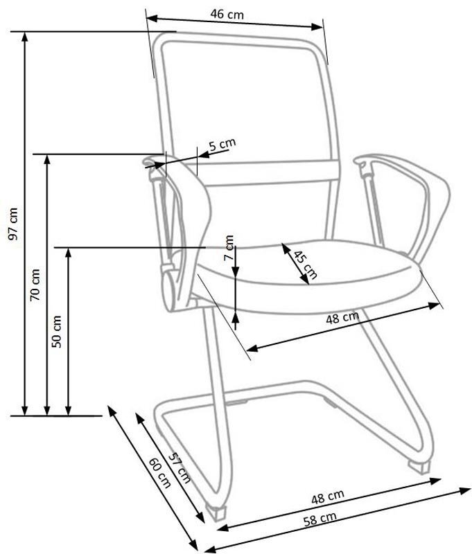 Kontoritool Prestige Skid​, must hind ja info | Kontoritoolid | kaup24.ee