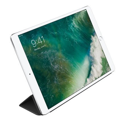 Nahast Apple Smart Cover ümbris sobib iPad Pro 10.5", Must hind ja info | Tahvelarvuti kaaned ja kotid | kaup24.ee