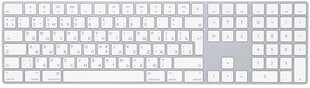 Magic Keyboard with Numeric Keypad RUS - MQ052RS/A цена и информация | Клавиатура с игровой мышью 3GO COMBODRILEW2 USB ES | kaup24.ee