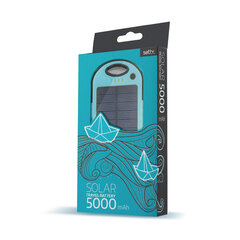 Solar akupank 5000mAh : 5V 1A + 1A + Micro USB цена и информация | Зарядные устройства Power bank | kaup24.ee