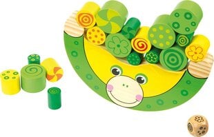 Small Foot 11058 Eco Wooden Educational Balancing Frog with small shapes (20pcs) for kids 3y+ (16x2x8cm) hind ja info | Arendavad mänguasjad | kaup24.ee