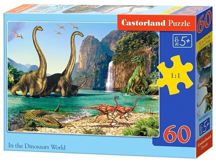 CASTORLAND pusle Dinosauruste maailmas, 60 el., B-06922-1 цена и информация | Pusled | kaup24.ee