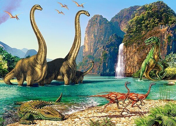 CASTORLAND pusle Dinosauruste maailmas, 60 el., B-06922-1 hind ja info | Pusled | kaup24.ee