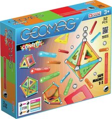 Geomag Confetti, 32 детали цена и информация | Конструкторы и кубики | kaup24.ee