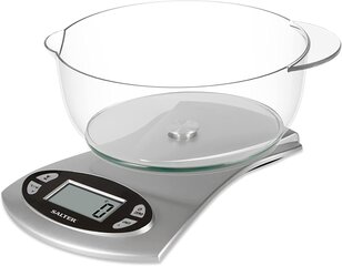 Salter 1069 SVDR 5KG Electronic Kitchen Scale - Silver hind ja info | Köögikaalud | kaup24.ee
