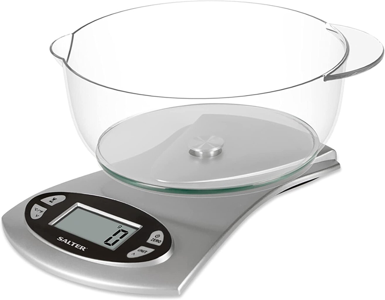 Salter 1069 SVDR 5KG Electronic Kitchen Scale - Silver цена и информация | Köögikaalud | kaup24.ee