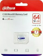 MicroSDXC mälukaart DAHUA 64GB, UHS-I/TF-C100 цена и информация | Карты памяти | kaup24.ee