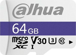 MicroSDXC mälukaart DAHUA 64GB, UHS-I/TF-C100 hind ja info | Fotoaparaatide mälukaardid | kaup24.ee
