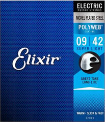 Струны для эл. гитары Elixir 12000 Polyweb 9-42 цена и информация | Принадлежности для музыкальных инструментов | kaup24.ee