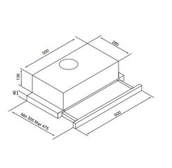 Integreeritav õhupuhasti Berk BHD1151 IX BGL, laius 60 cm цена и информация | Вытяжки на кухню | kaup24.ee