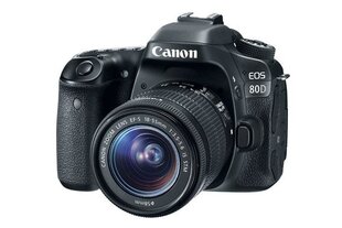 Peegelkaamera Canon EOS 80D EF-S 18-55mm IS STM цена и информация | Фотоаппараты | kaup24.ee