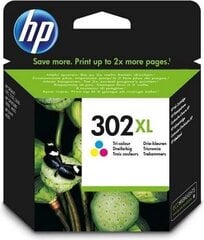 HP 302XL Tri-color Ink Cartridge Blister цена и информация | Картриджи для струйных принтеров | kaup24.ee
