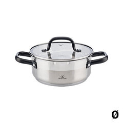 Kastrul Infinity Chefs Roostevaba teras Hõbedane duralumiinium: Mõõt - Ø 28 x 16,5 cm - 9 L цена и информация | Кастрюли, скороварки | kaup24.ee