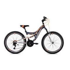 Laste jalgratas Capriolo MTB CTX240 24", hall/oranž hind ja info | Jalgrattad | kaup24.ee