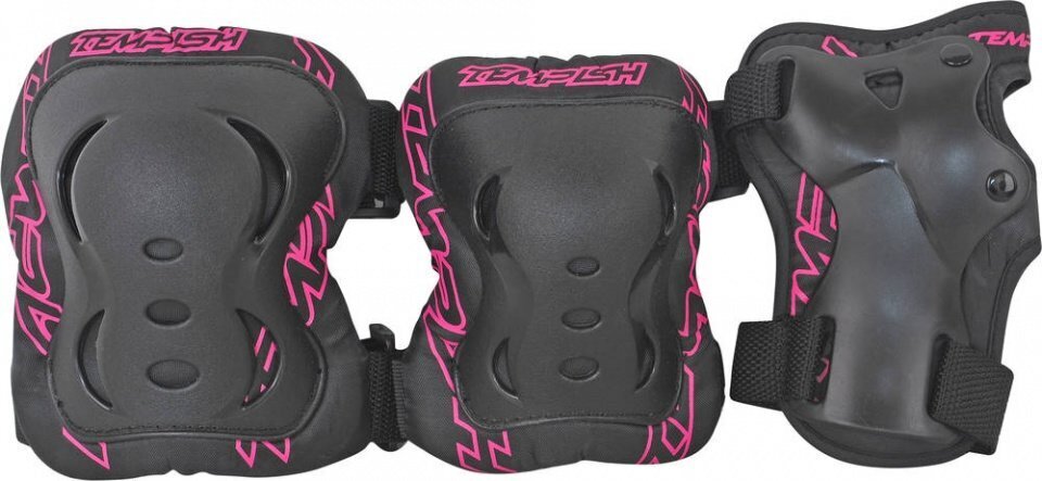 Tempish FID 3-set of protect.(knees, elbows, wrists) pink M hind ja info | Rulluisukaitsmed | kaup24.ee