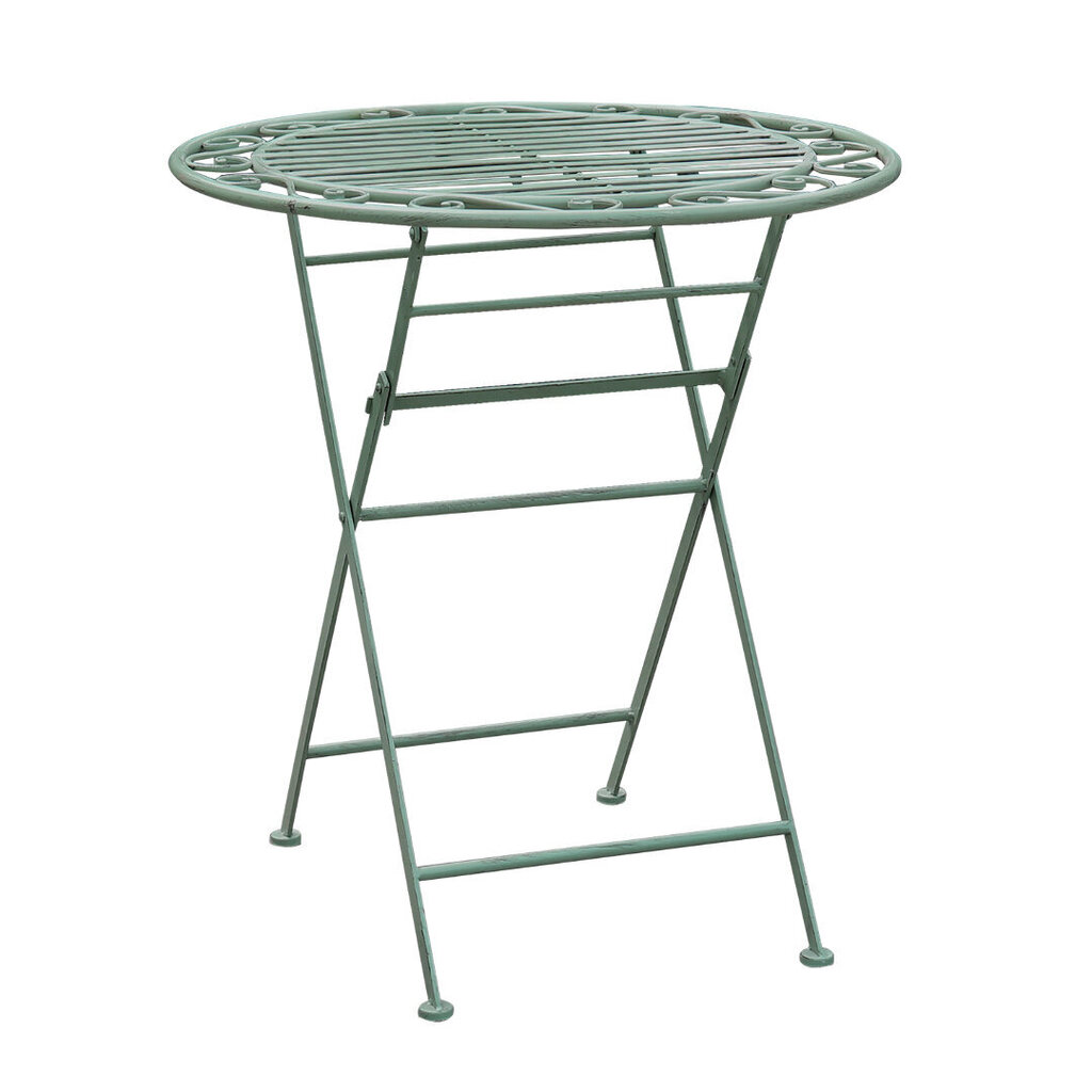 Rõdukomplekt Mint laud ja 2 tooli, antiikroheline hind ja info | Aiamööbli komplektid | kaup24.ee