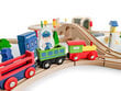 Puidust rong on akutoitega 69 tk, Ecotoys цена и информация | Poiste mänguasjad | kaup24.ee