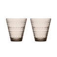 Iittala Kastehelmi joogiklaas 30 cl, linane, 2 tk