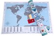 Reisikaart WORLD FLAGS, kraabitav цена и информация | Maailmakaardid | kaup24.ee
