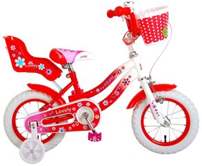 Laste jalgratas Lovely, punane, 12 hind ja info | Jalgrattad | kaup24.ee